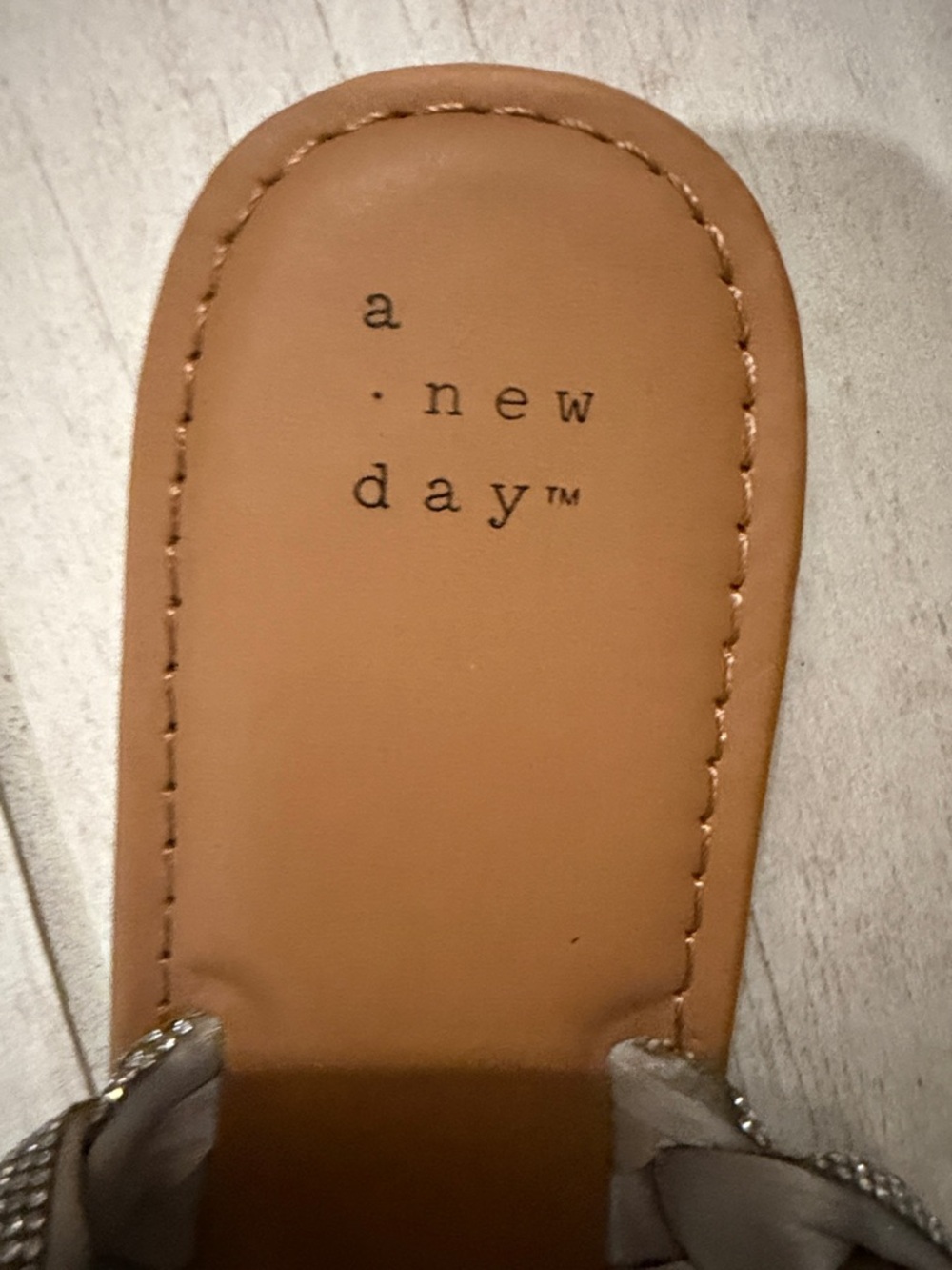 a new day Silver Braided Double-Strap Slide Sandals - Picture 2 of 7